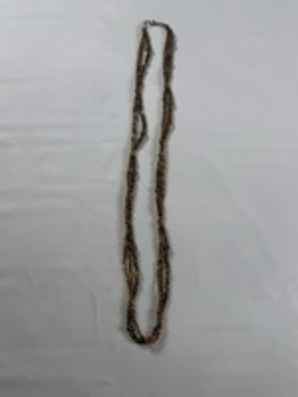 Vintage Y2K 3 Strand Glass Bead Necklace Amber Tortoiseshell Chunky Statement 31